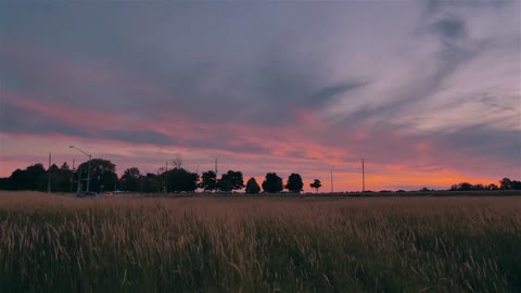Dream Sunset - Country Road Timelapse
