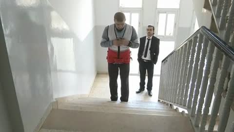 Palestinian students design vest to help the blind navigate