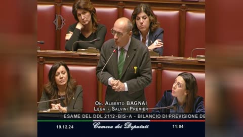 🔴Intervento dell'On. Alberto Bagnai in Aula, in discussione generale sulla manovra 2025 (19.12.2024)