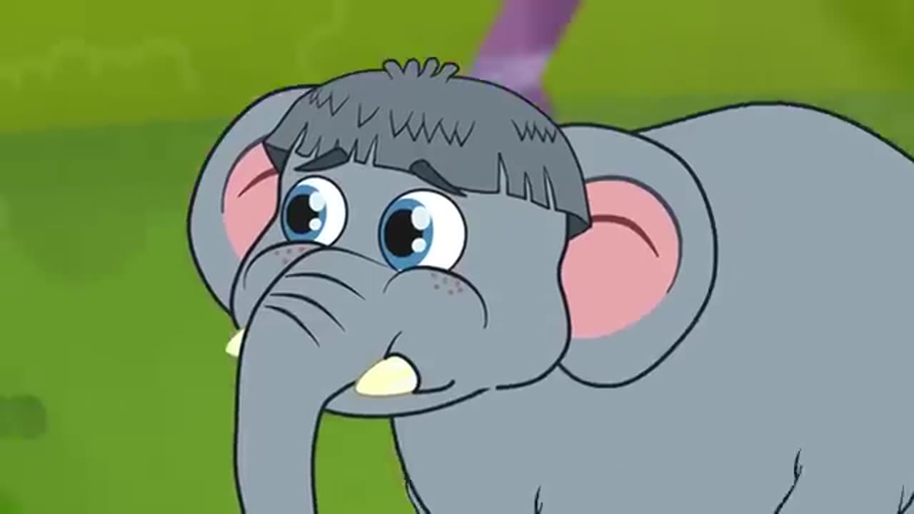 The Little Elephant 🐘 a shot moral story for little kids who don't go to school 🎒
