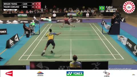 Melhores Momentos: Ygor Coelho vence Brian Yang, e Brasil é prata na Copa Pan-americana de badminton