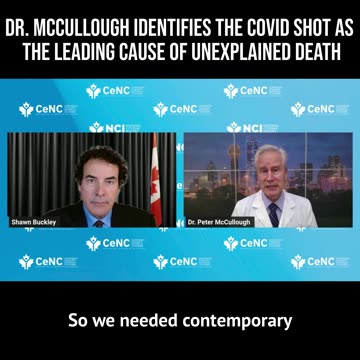 Dr. McCullough Identifies the COVID Shot as the Leading Cause of Unexplained Death 💀