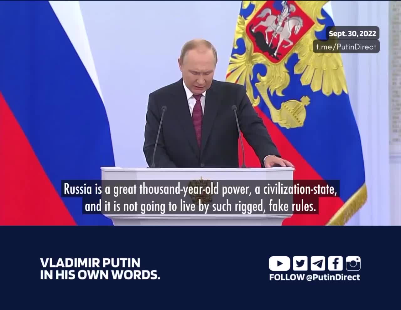 Putin: The West’s so-called rules-based international order is a bunch of nonsense