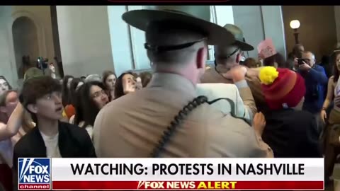 Watching protests in Nashville on guns