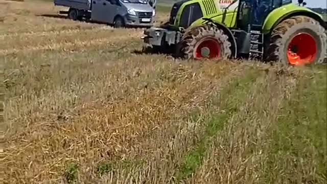 Attempted Tractor Pull Shatters Window