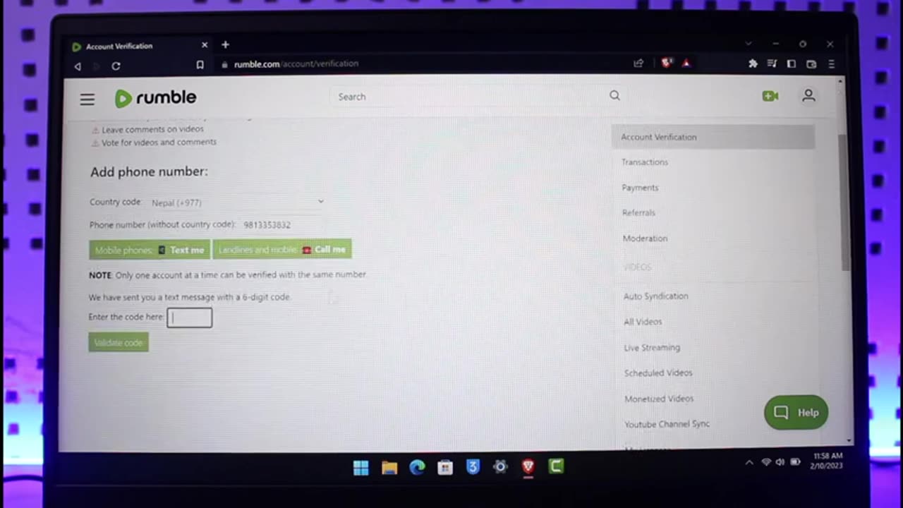 Rumble - How to Verify Account !