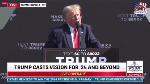 President Donald J. Trump to Deliver Remarks In Summerville, SC - 9/25/2023