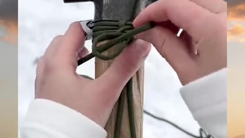 Camping trip in snow