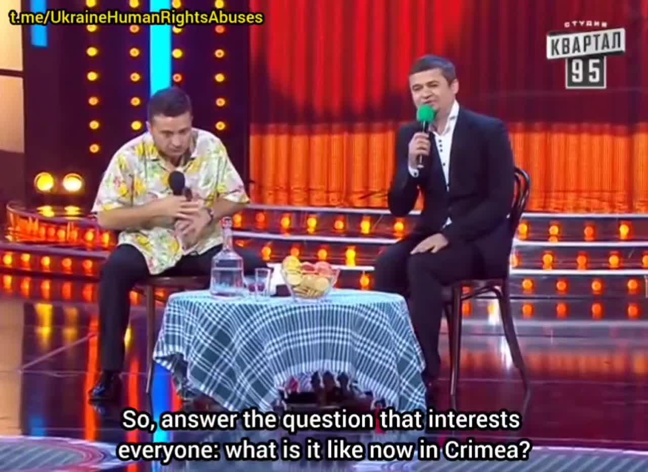 Zelensky jokes about Crimea not having water