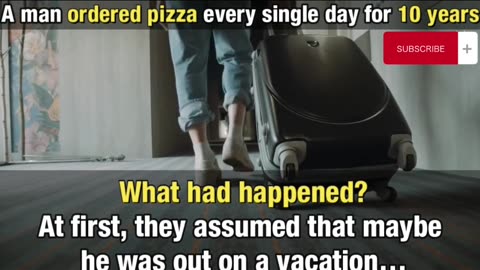 A man ordered pizza every day for 10 years ...Until one day the staff noticed something unusual.