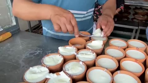 Famous kullad lussi of India | Served in mud Glasses| Indian street food