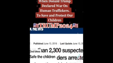 Trump Declared War On Human Traffickers