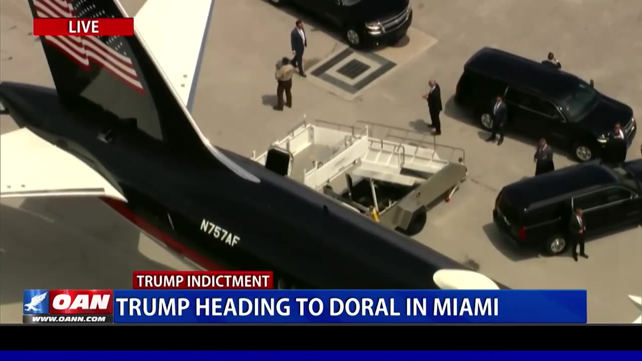 Trump has landed in FL for Arraignment