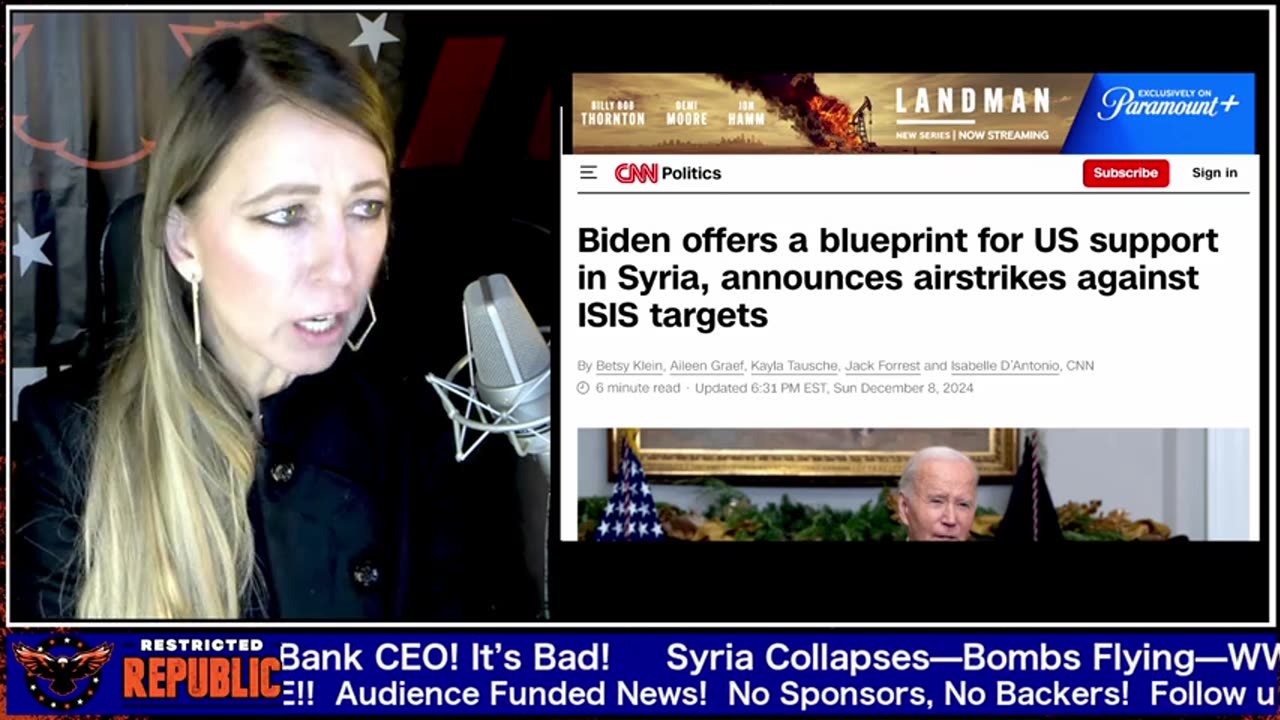 Restricted Republic - Bombs Flying—The TRUTH About Syria! WW3 Arrives Says Bank CEO! 12-9-24