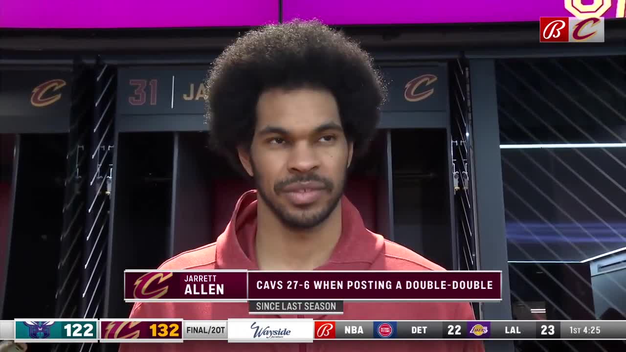 Jarrett Allen feels like the Cleveland Cavaliers are getting their identity back