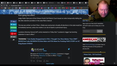 A democrat judge thinks they can stop a Louisiana from enacting their trigger law