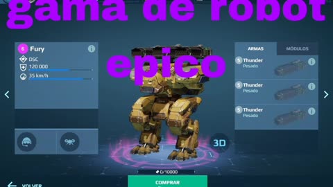 Gama de todos los robots en war robots