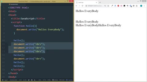 Functions in Javascript