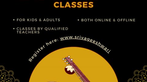 Learn Traditional Indian Classical Music | Sign up today | SVSM