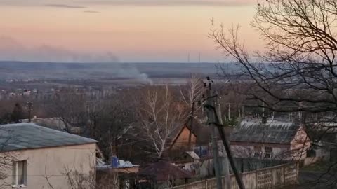 Fighting can be heard in the distance as Newelicz records from Bakhmut