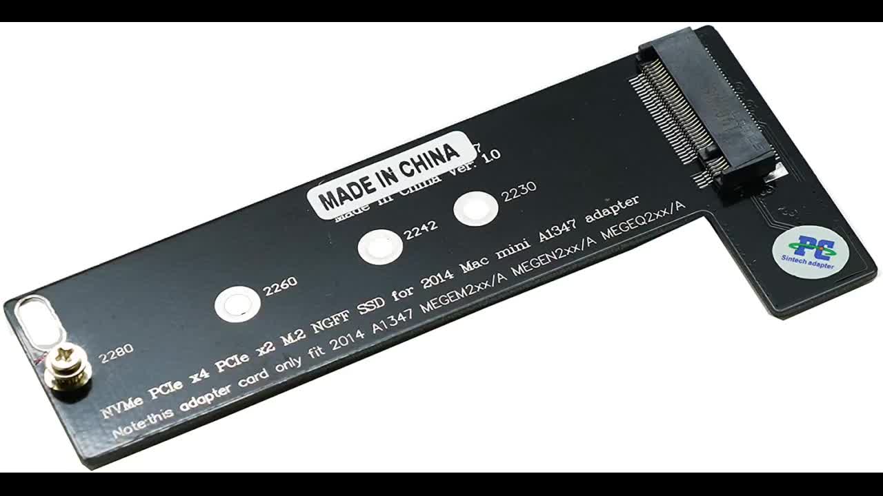 Review: Sintech M.2 NGFF NVMe SSD Card for Upgrade Mac Mini Late 2014 Year A1347 MEG Series(Onl...