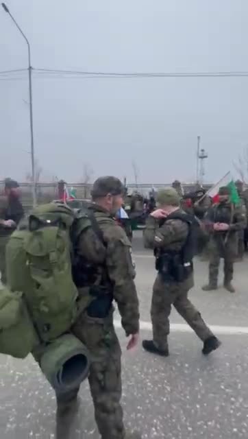Chechans units that we saw earlier today are heading to Ukraine Z will soon meet V