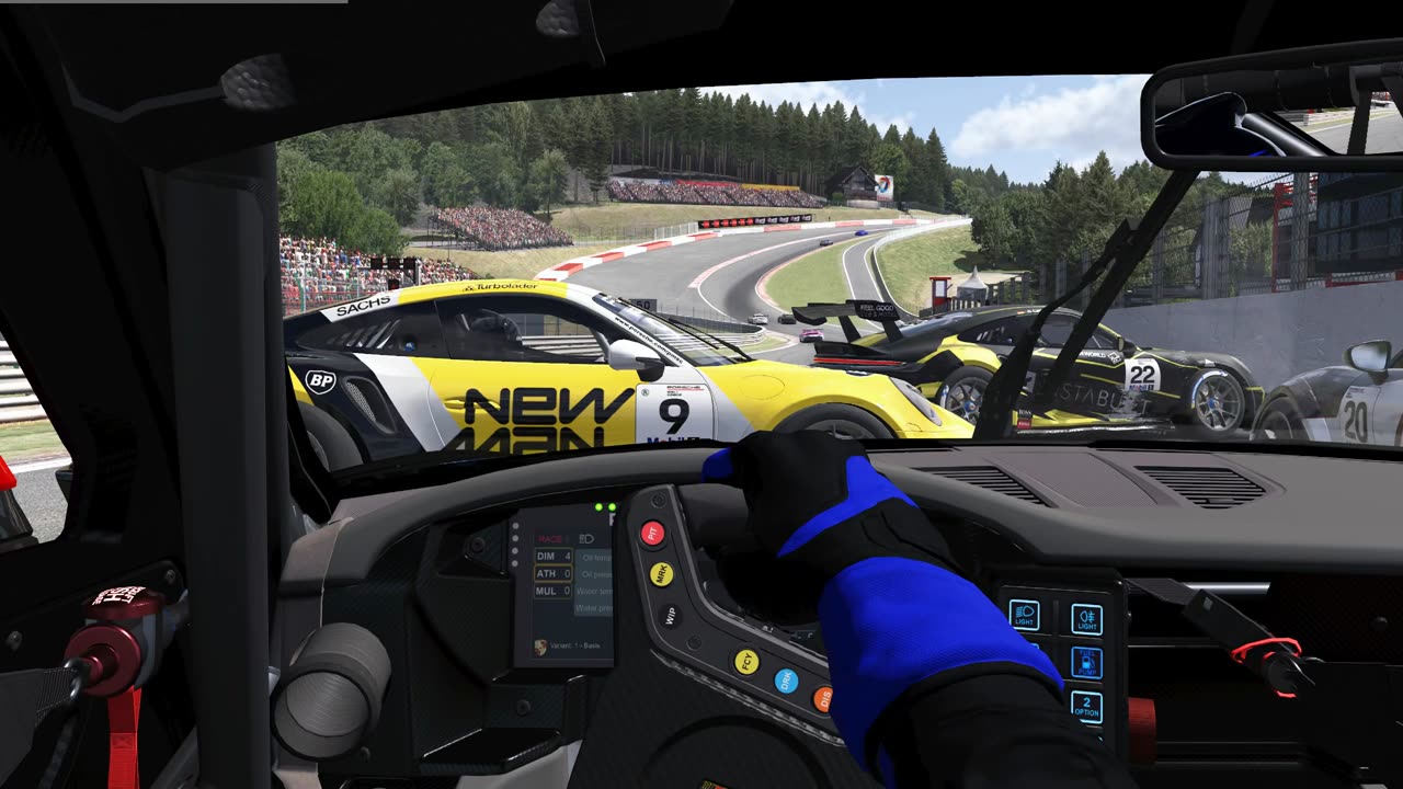 Insane Start on Spa - Porsche Cup 3-10-24 (cockpit view)