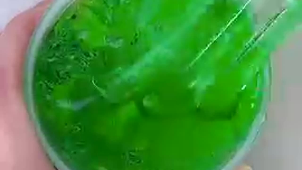 Playing with slime