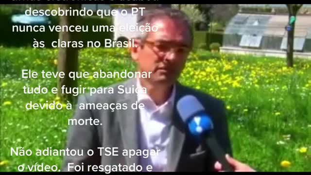 Ex-delegado da Polícia Federal fugiu pra Suiça porque descobriu que as urn@s foram fr@ud@d@s