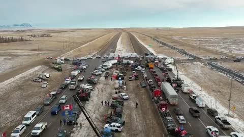 The heroes of Coutts. Seventh day of blockade of the US - Canada border.