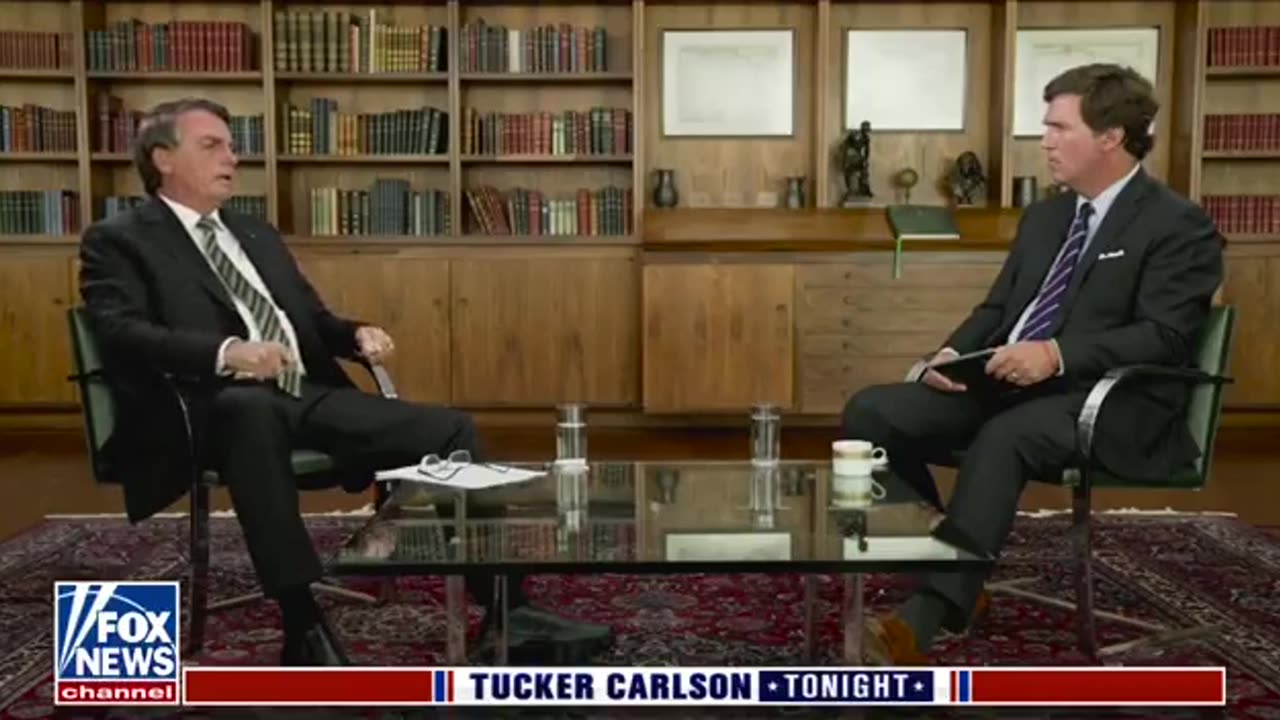 Tucker interviews Brazilian President Balsonaro- "Why didn't you take the vaccine?"