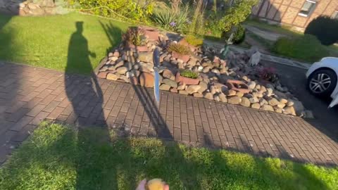 Guy Juggling a Potato and a Knife Then Lands Knife in Potato