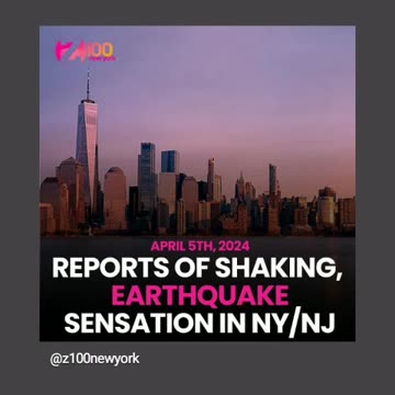 Earthquake hits new york and new jersey 4/5/24
