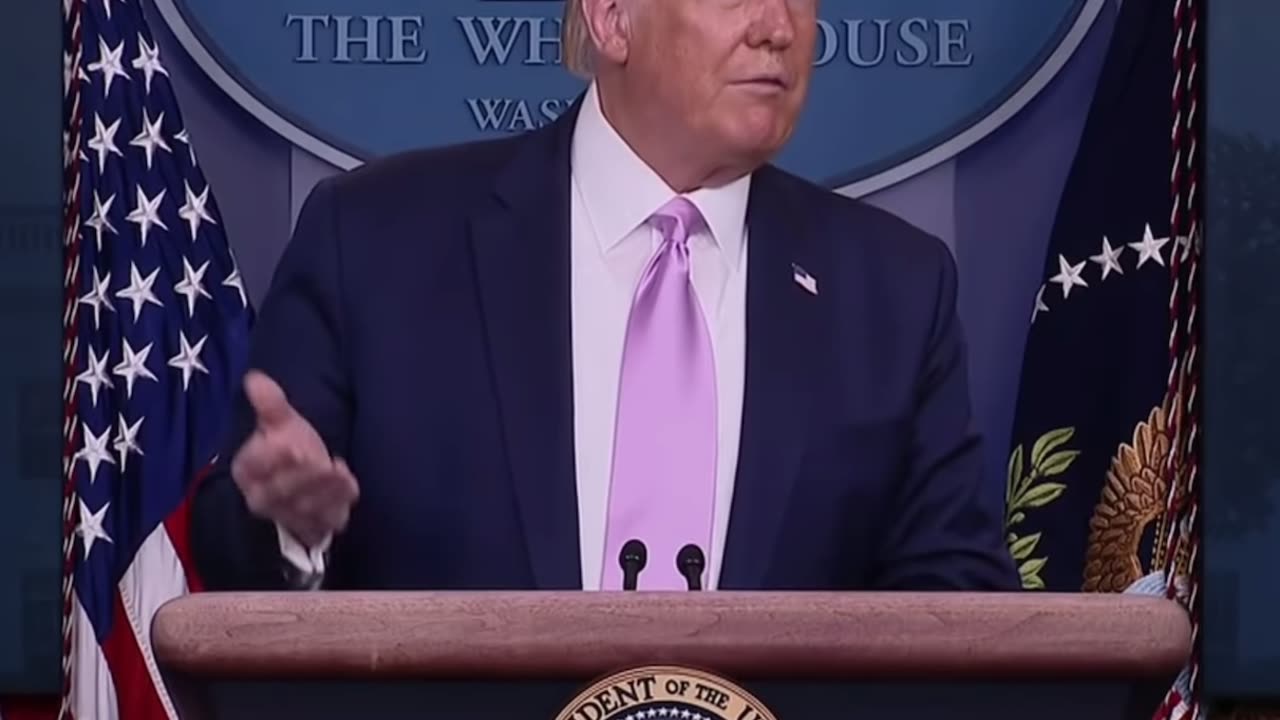 Trump speaking on the “Q”uestion. “Is it a bad thing”