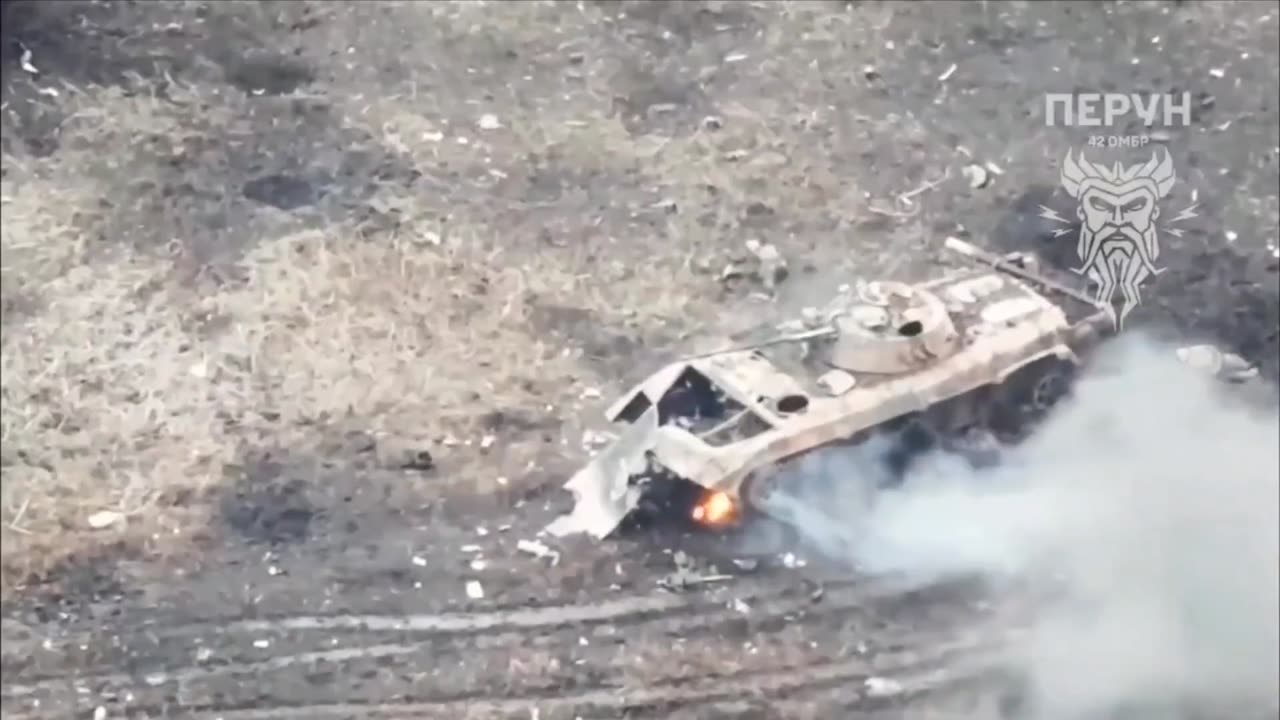 Grifon 501 drone hit on Russian soldiers