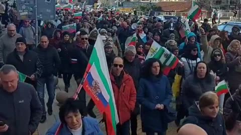 Thousands of Bulgarians marched through downtown Sofia