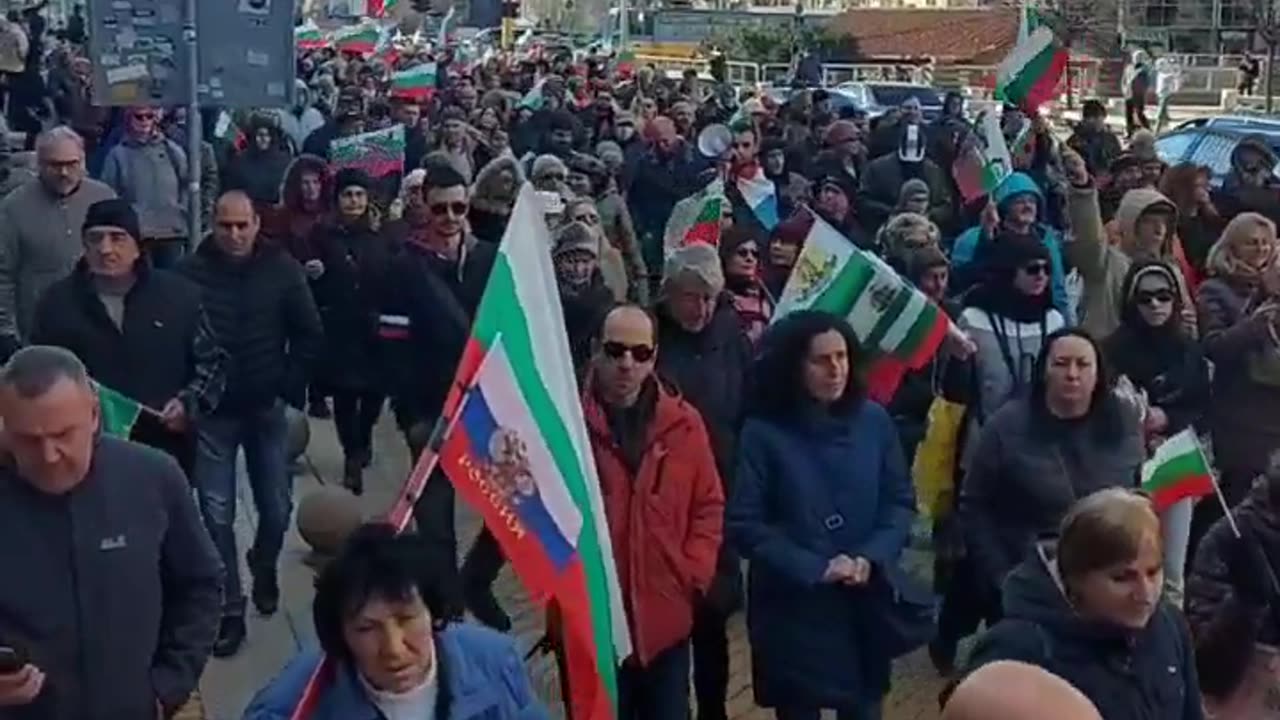 Thousands of Bulgarians marched through downtown Sofia