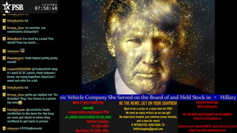 2021-11-24 07:00 EST - Patriots Soapbox AM: with LadyRWB , MykelJaye & DD