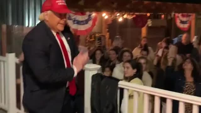 Trump surprises party in Long Island last Sat??
