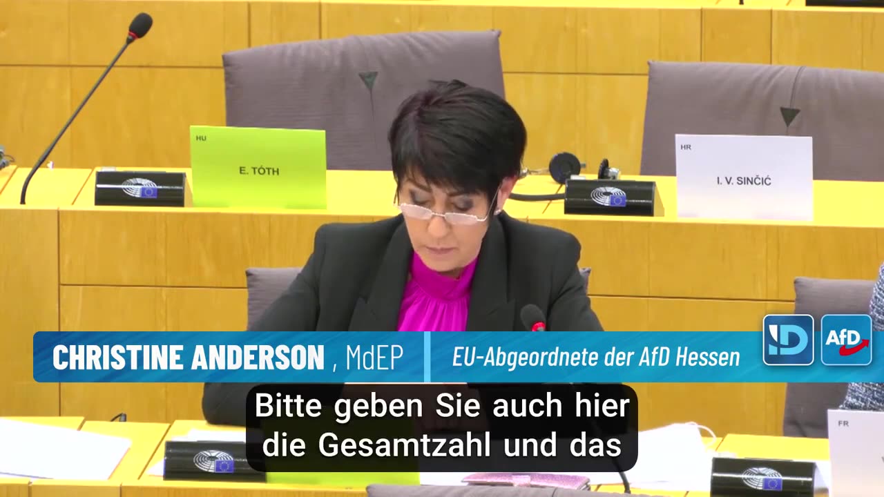 MEP Christine Anderson: How Many Deaths Per COVID Doses Administered?