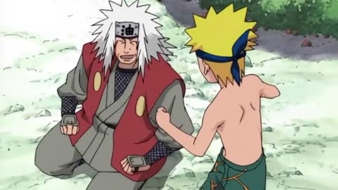 Jiraiya teaches Naruto summoning! Jiraya meets Minato's son (English Dub)