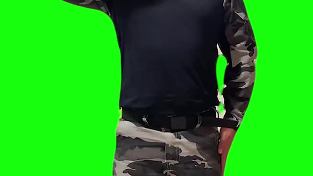 Brazilian Solider Dancing | Green Screen #shorts