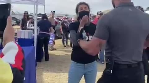 Biden Supporter ARRESTED at the AZ Rally