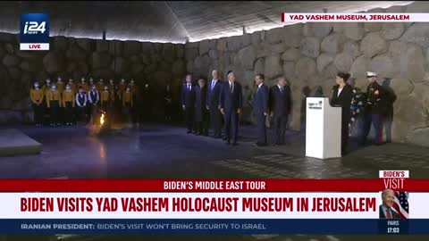 President Biden pays respects at Yad Vashem Holocaust Memorial Center