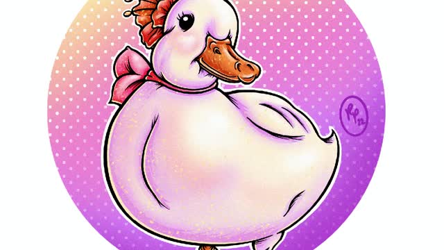 Pin Up Duck Art Process