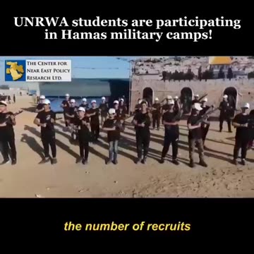 Hamas Training Camp provided by UNRWA. United Nations stand strong with UNRWA