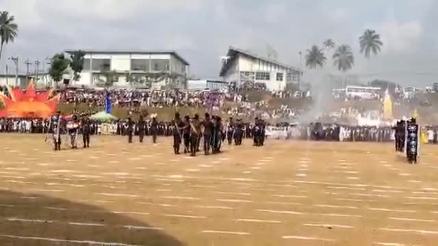 Army cadet band display Mahinda rajapaksha college 2k19 sport meet