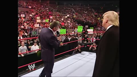 McMahon and Donald Trump announce the Battle of the Billionaires