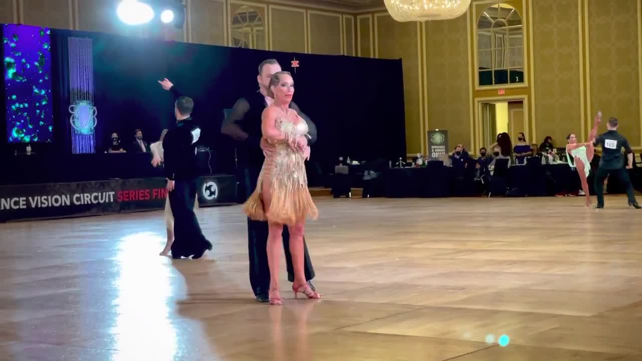 Peter dancing Rumba at the Emerald Ball