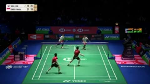 YONEX All England Open 2023 | Kim/Kim (KOR) vs. Fikri/Maulana (INA) | R32